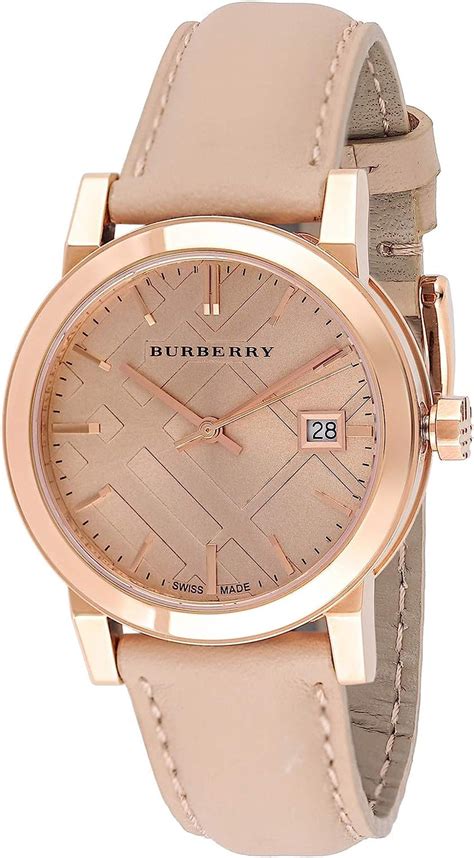 Burberry Pink Dial Watch, 34mm 